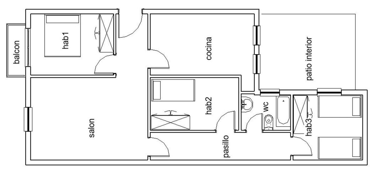 Venta de piso en Calle Alona, 21, Alicante / Alacant
plan 1