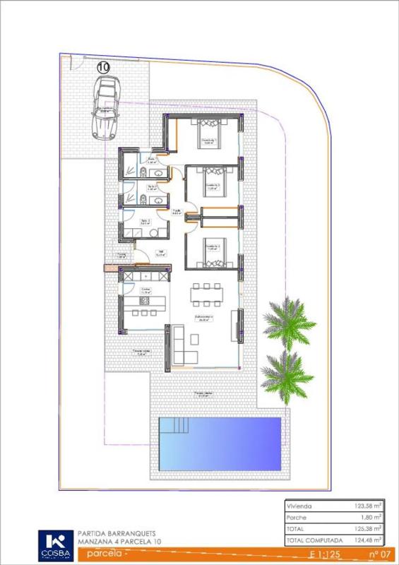 Sale of independent chalet in Partida Barranquets, Carrer 51 C, Els Poblets
 plan 1