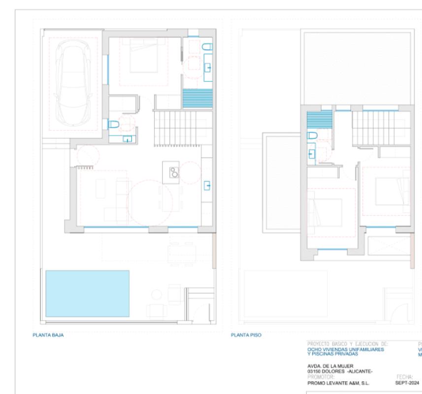 Venta de chalet adosado en , Dolores plan 6