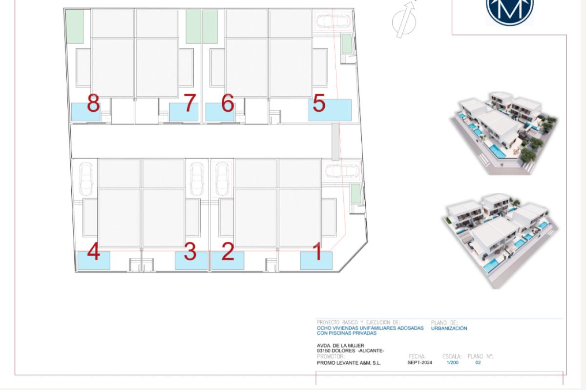 Venta de chalet adosado en , Dolores plan 1