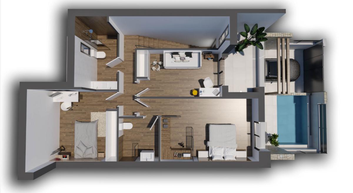 Venta de chalet adosado en , Dolores plan 5