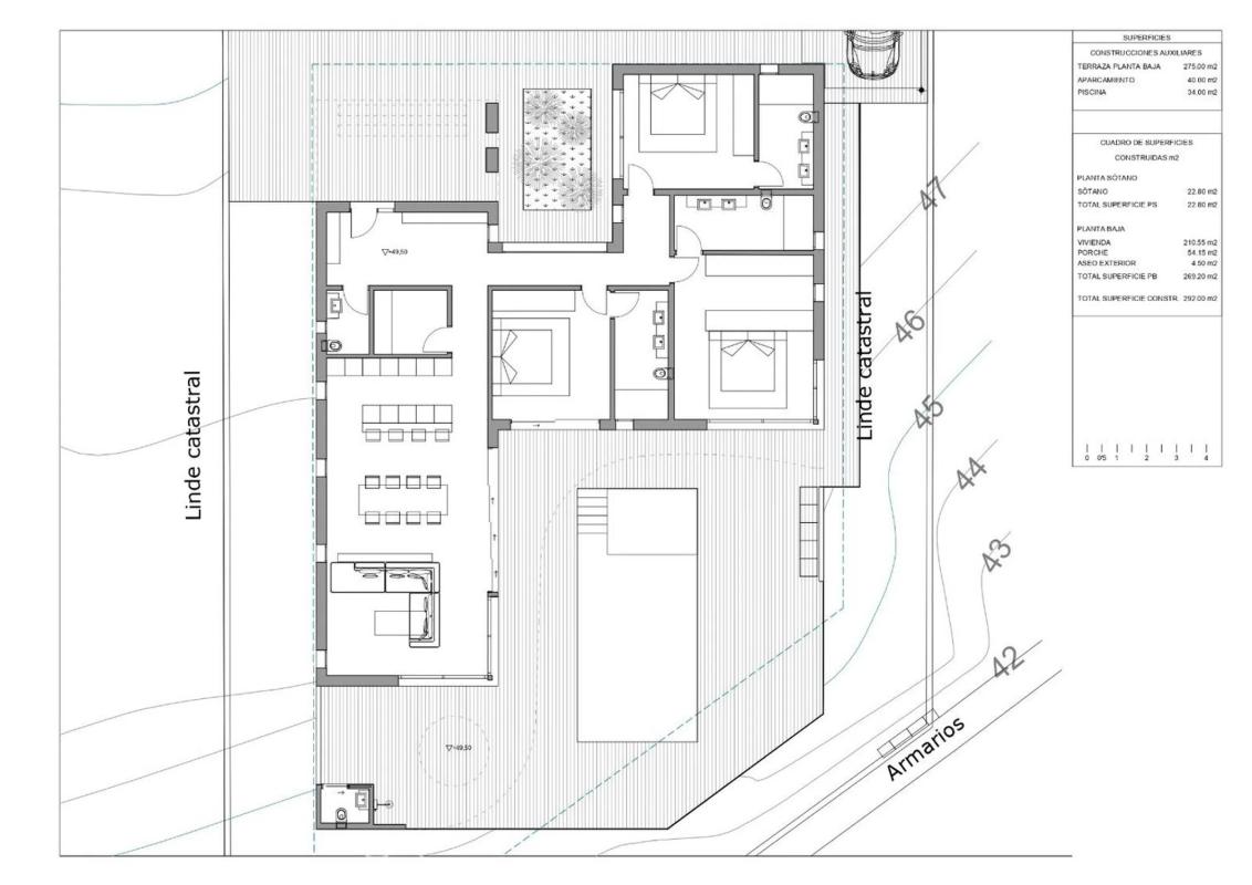 Venta de chalet independiente en Calle Benitorafe, 11, Moraira
plan 1