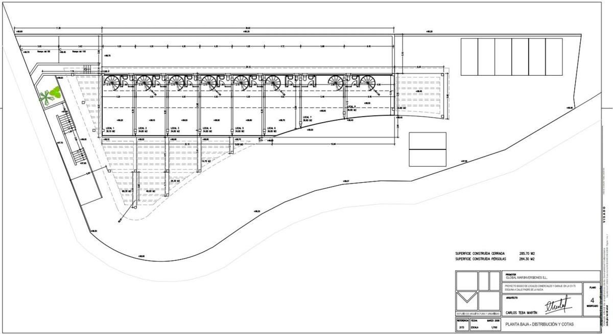 Edificio Residencial de 1100m2 en venta en La Nucia plan 2