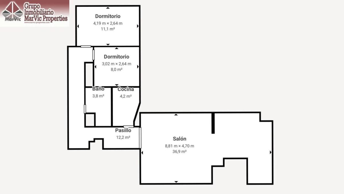 Venta de piso en Playa de Poniente, Benidorm
 plan 2