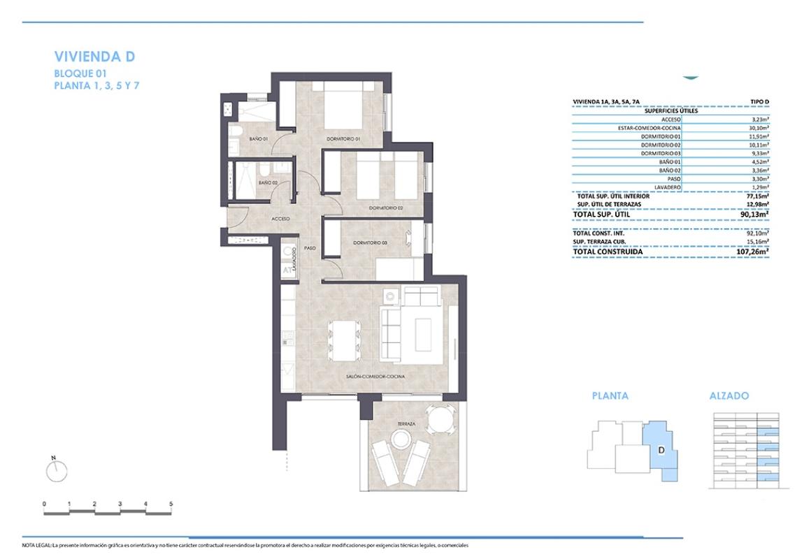 Obra nueva RESIDENCIAL AQUA en Calpe (Revista) plan 2