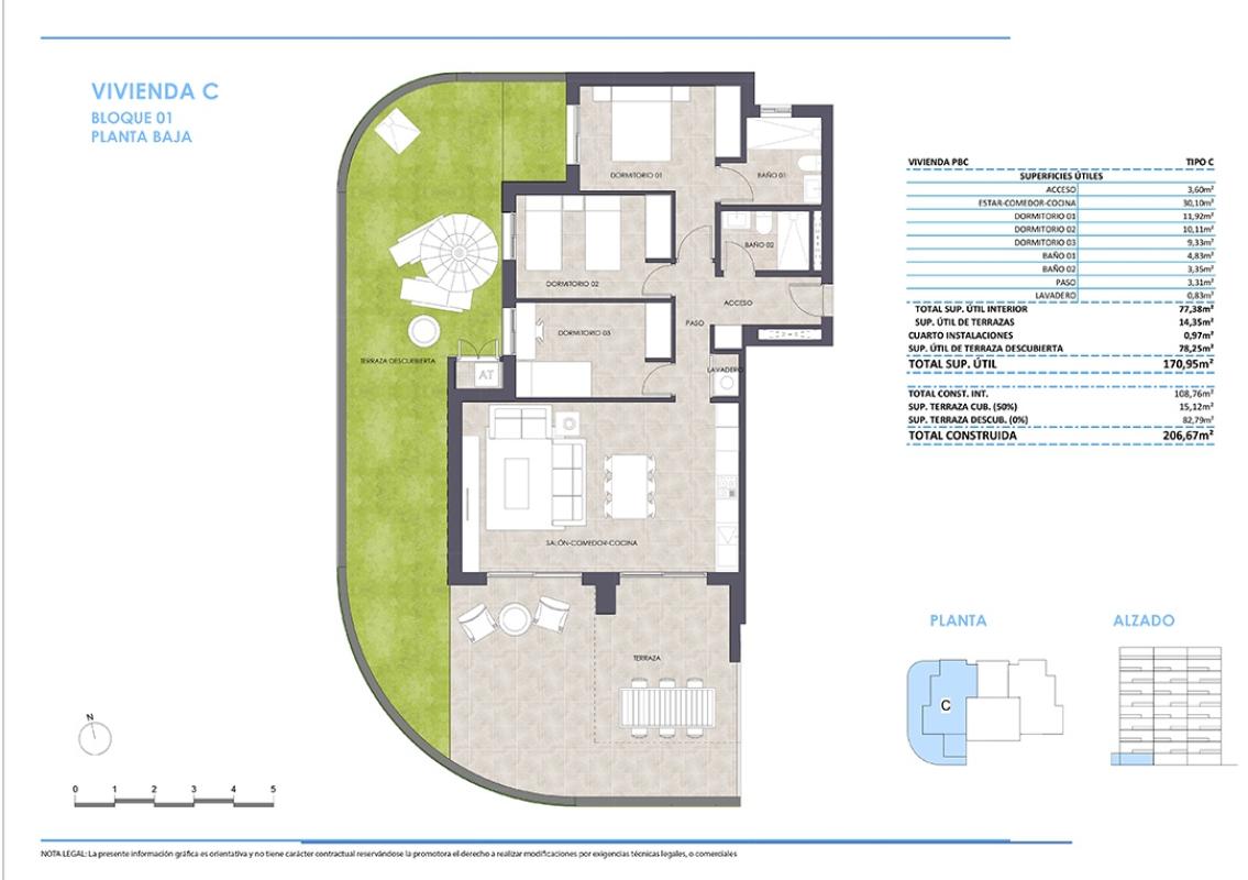 Obra nueva RESIDENCIAL AQUA en Calpe (Revista) plan 3