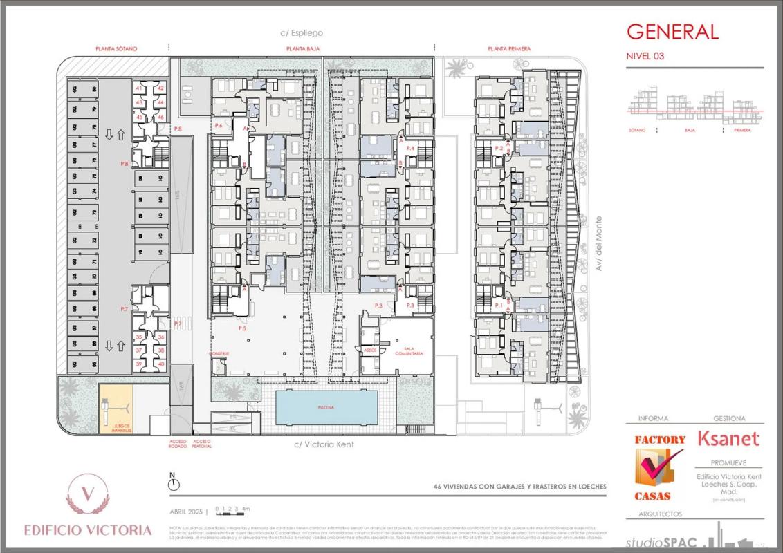 Obra nueva Edificio Victoria en Loeches (Revista) plan 1