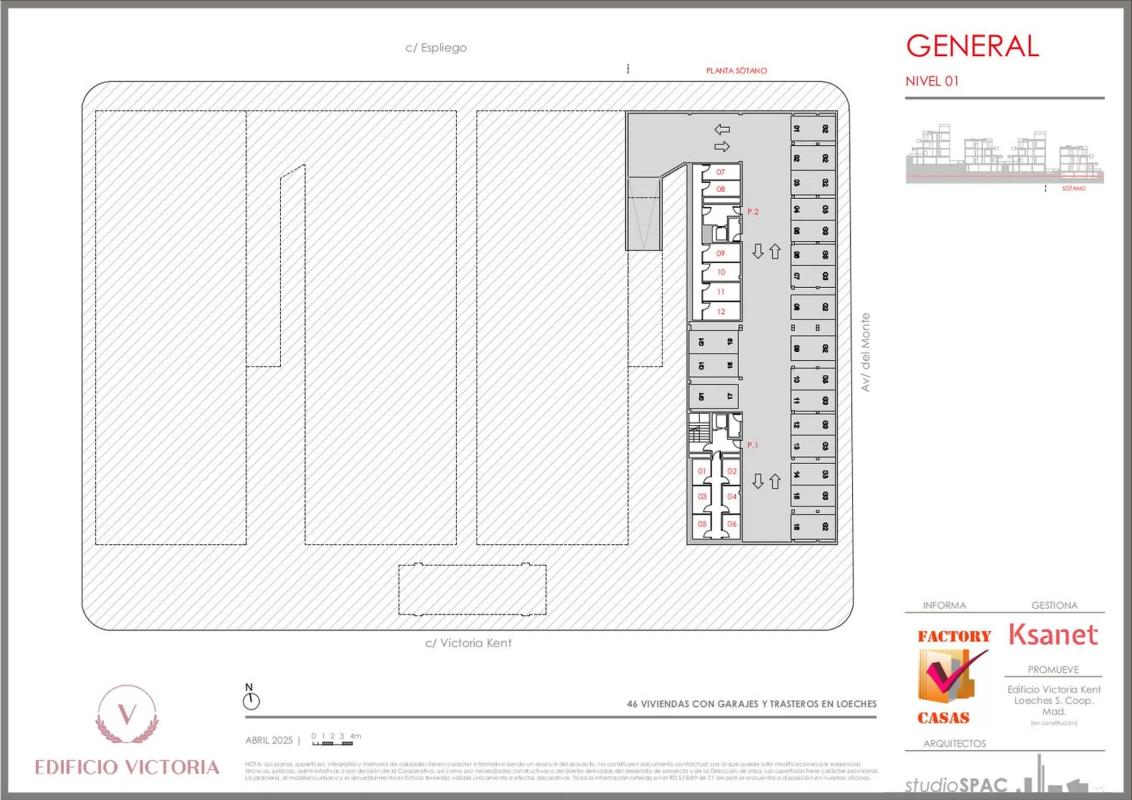 Obra nueva Edificio Victoria en Loeches (Revista) plan 3