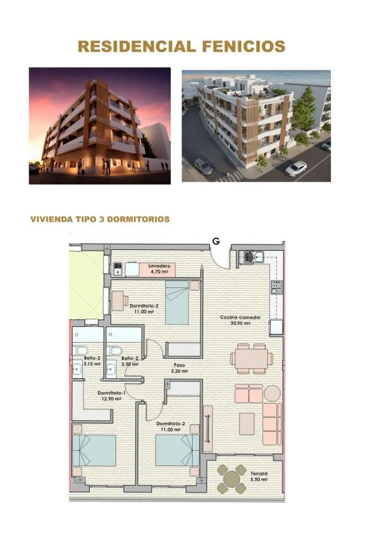 Venta de piso en Francisco Yúfera, 20, Mazarrón
 plan 2
