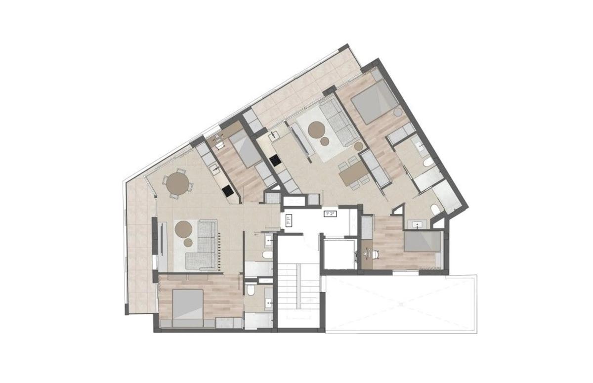 Obra nueva Plaça de l'Esglesia en Castelldefels (Revista) plan 5
