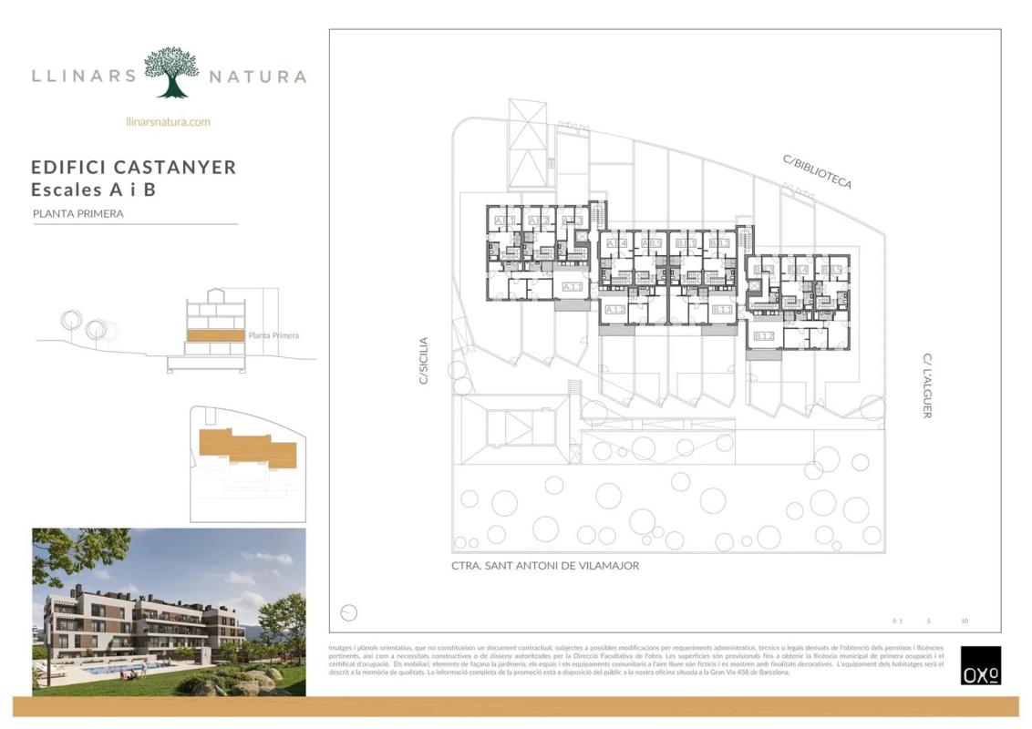 Obra nueva Edificio Castanyer en Llinars del Vallès (Revista) plan 1