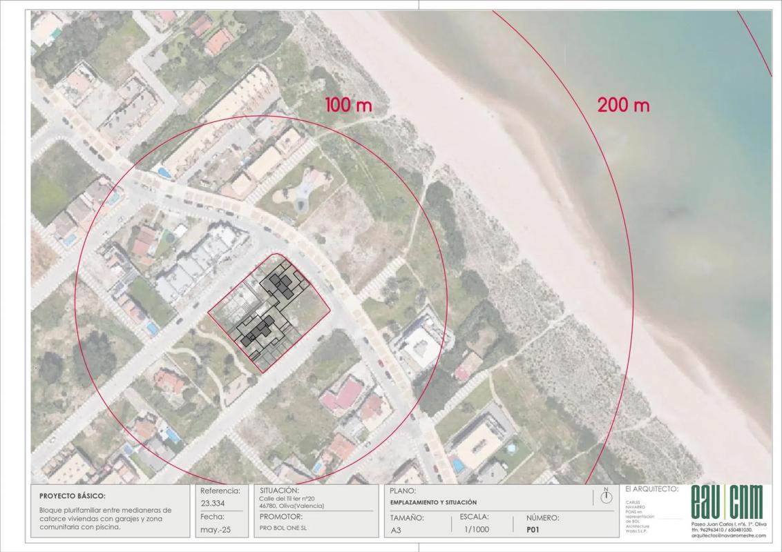 Obra nueva Terranova V en Oliva (Revista) plan 1