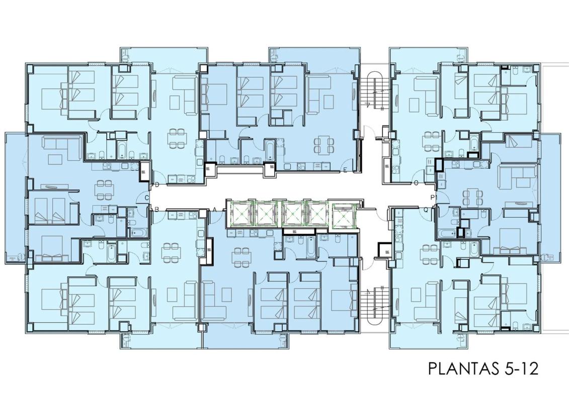 Obra nueva Barrio de la Torre, 119 viviendas en La Torre (Revista) plan 2