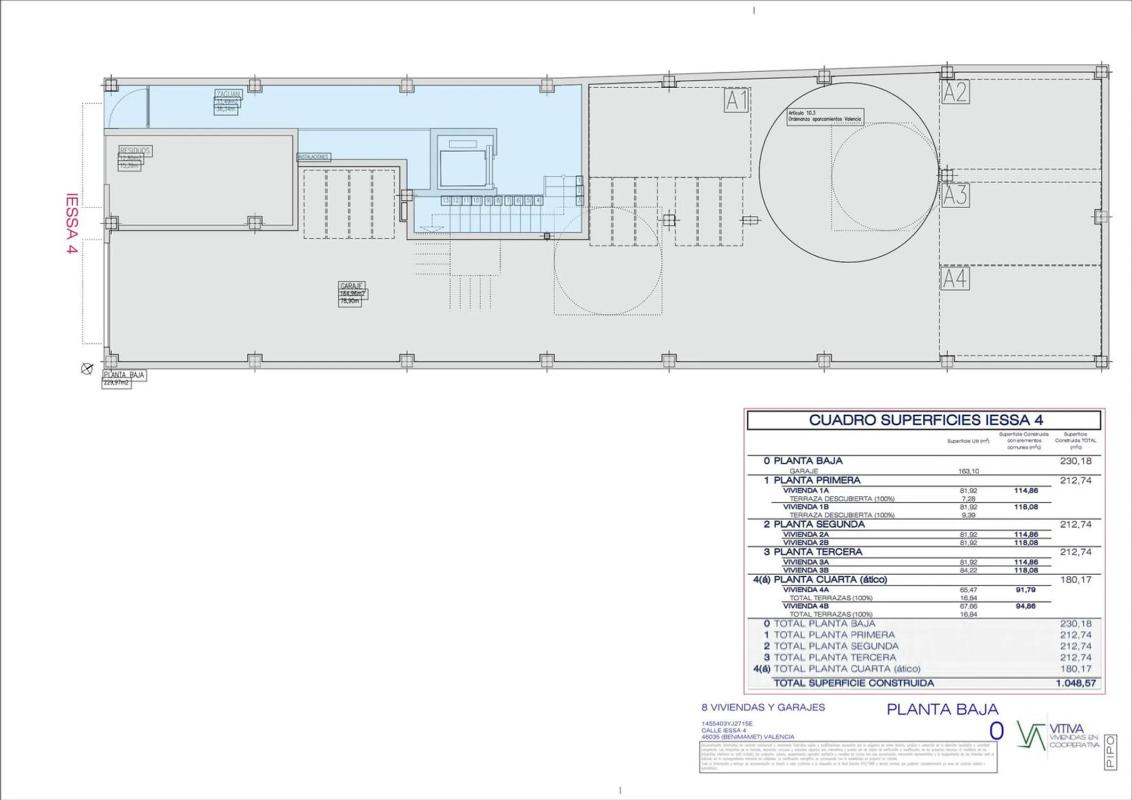 Obra nueva Residencial La Iessa 4 en Benimàmet (Revista) plan 1
