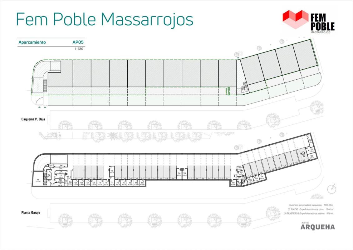 Obra nueva Cooperativa de viviendas en Masarrochos/Massarrojos (Revista) plan 1