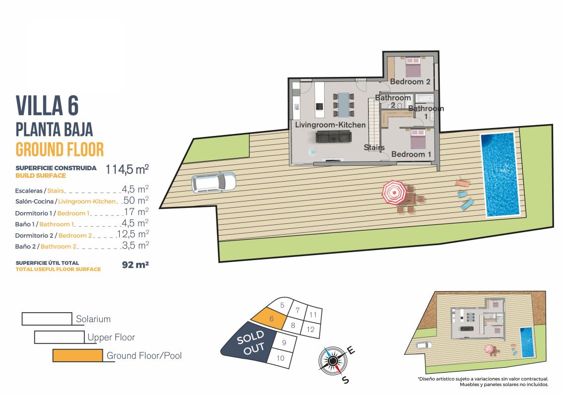 Obra nueva Salisol Hills en Finestrat (Revista) plan 3