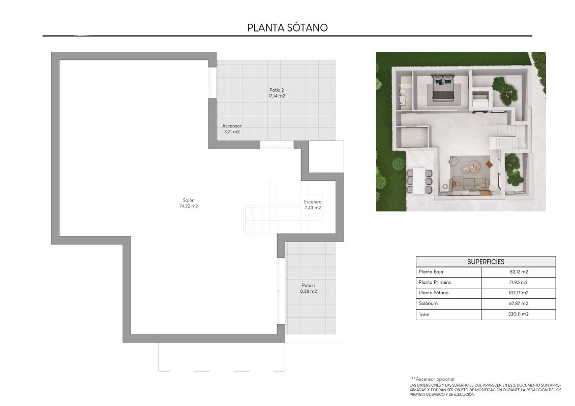 Obra nueva Las Bellas Luxury Villas en Finestrat (Revista) plan 3