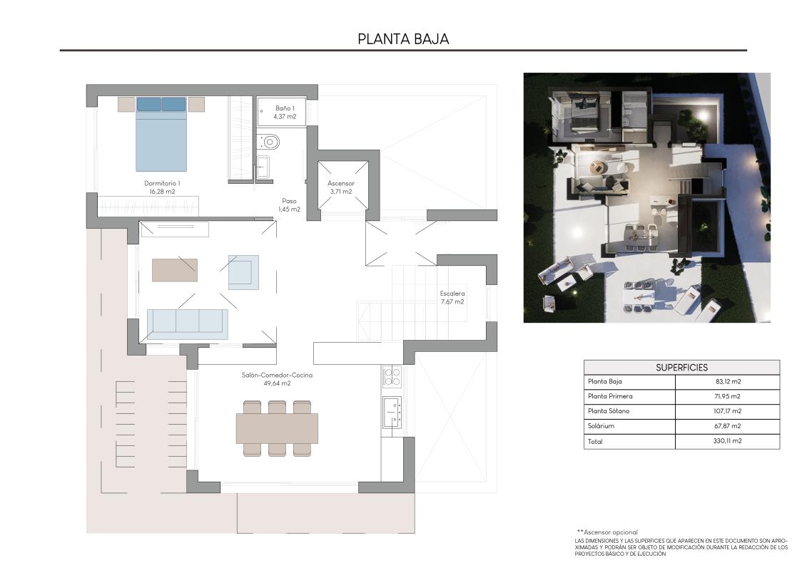 Obra nueva Las Bellas Luxury Villas en Finestrat (Revista) plan 4