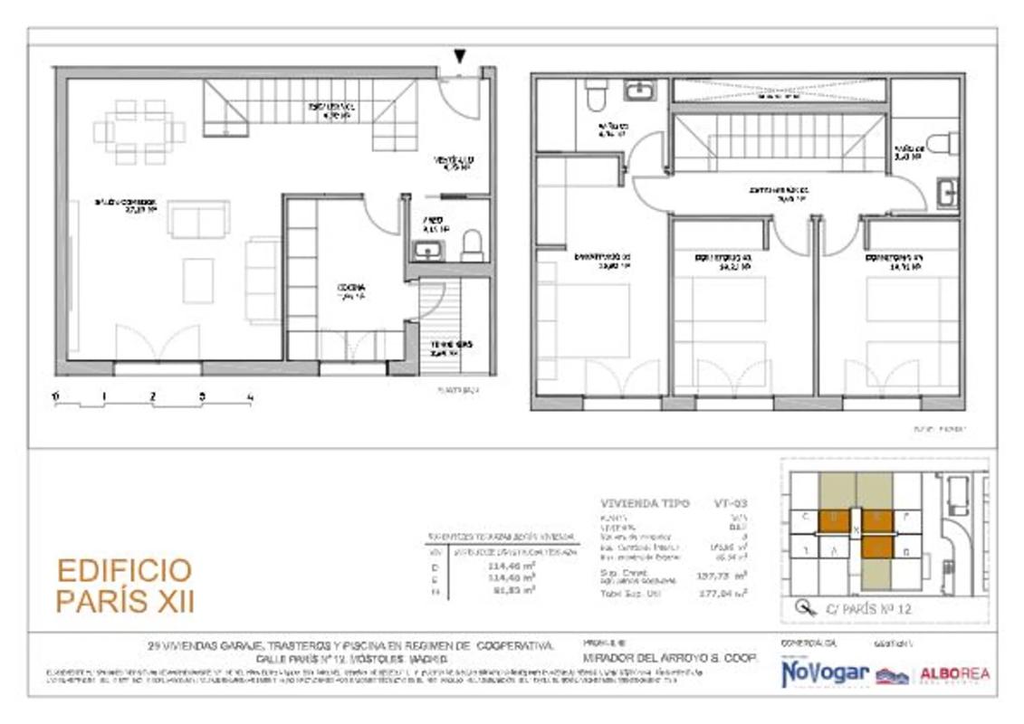 Obra nueva Edificio París XII en Móstoles (Revista) plan 1
