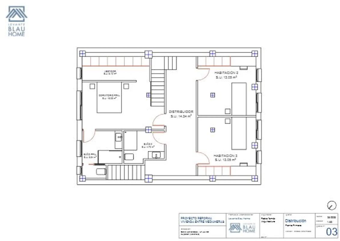 Obra nueva Casa Mendizábal en Burjassot (Revista) plan 1