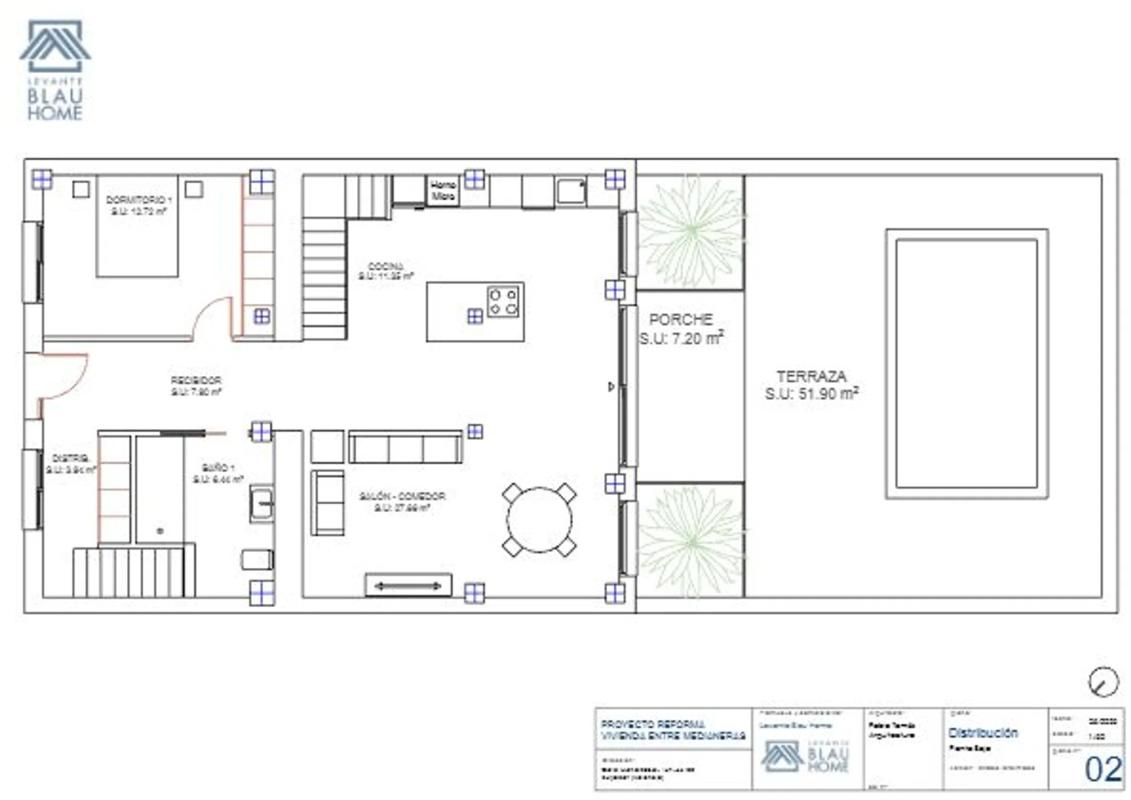 Obra nueva Casa Mendizábal en Burjassot (Revista) plan 2