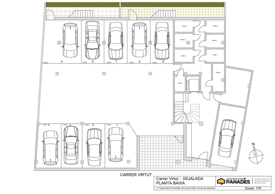 Obra nueva D'Habitatges Virtut en Igualada (Revista) plan 1