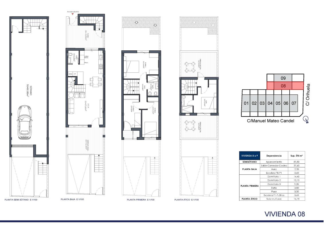 New construction Residencial Azahares Rafal in Rafal plan 2