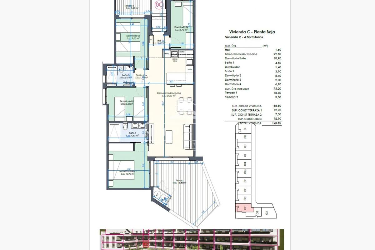 Venta de piso en Benijofar, Benijofar
plan 1