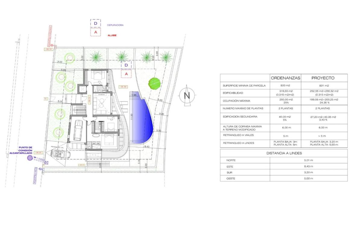 Obra nueva Benifairo de les Valls, 6 en Moraira (Revista) plan 3