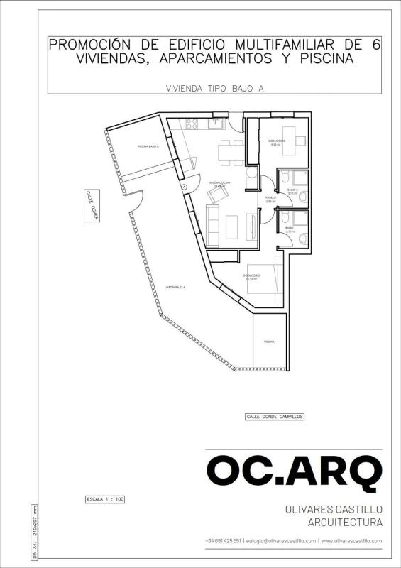 Obra nueva Residencial Conde Campillos en San Javier (Revista) plan 1