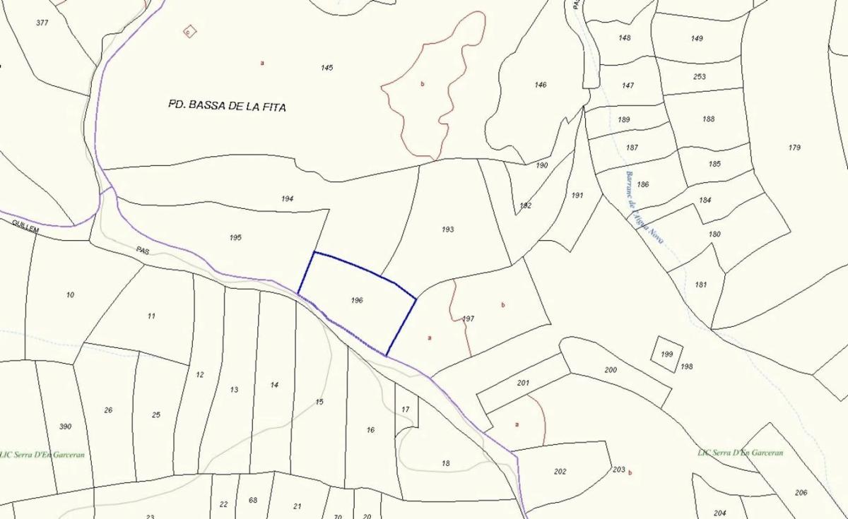 Land for sale in Banyeres de Mariola, Alicante plan 1