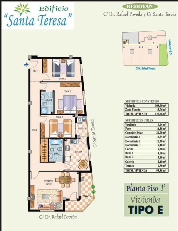 Sprzedaż mieszkania w Calle Doctor Rafael Poveda Escudero, 77 B, Redovan
plan 1