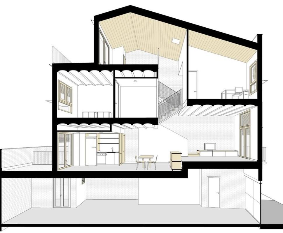 Venta de chalet adosado en  Calle de les Casernes, 15 , Vilanova i la Geltrú plan 1