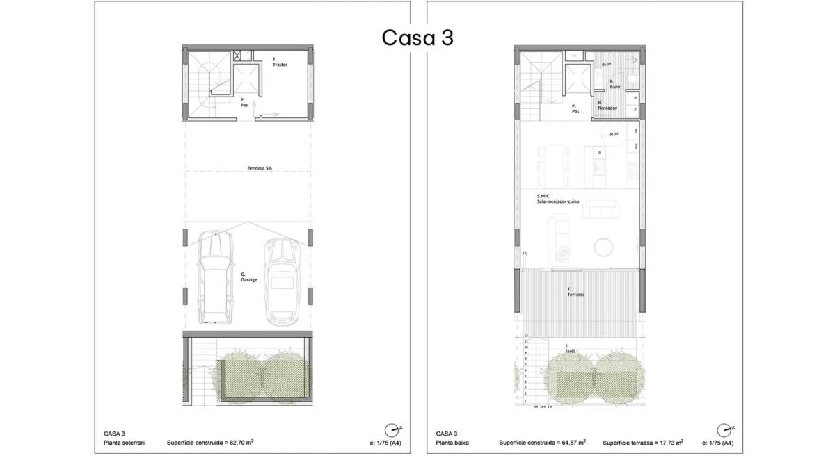 Obra nueva de l'Aigua en Begur (Revista) plan 6