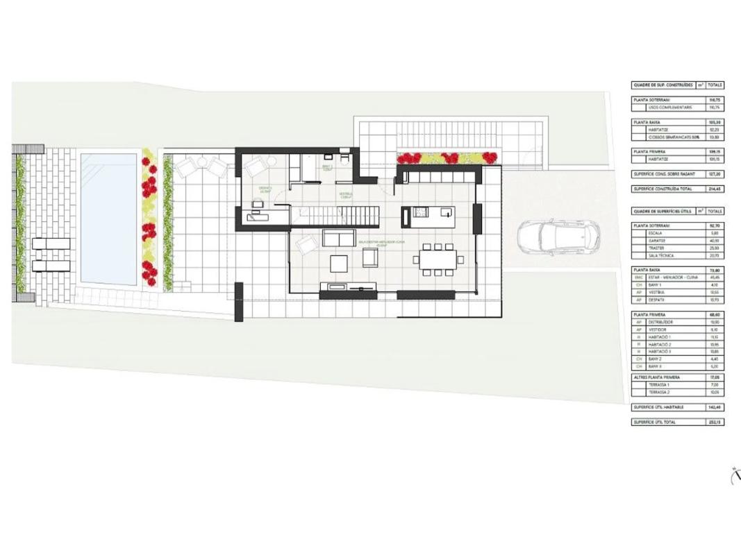 Obra nueva Calle d'Amberes en Calonge (Revista) plan 2