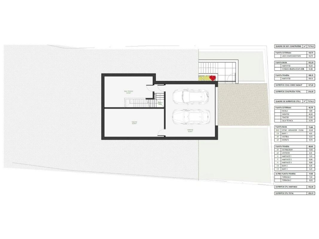 Obra nueva Calle d'Amberes en Calonge (Revista) plan 3