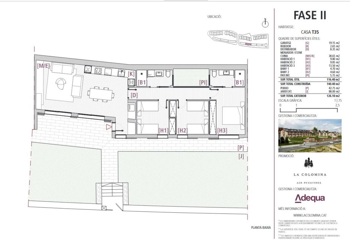 Obra nueva La Colomina D’ Age en Puigcerdà (Revista) plan 1
