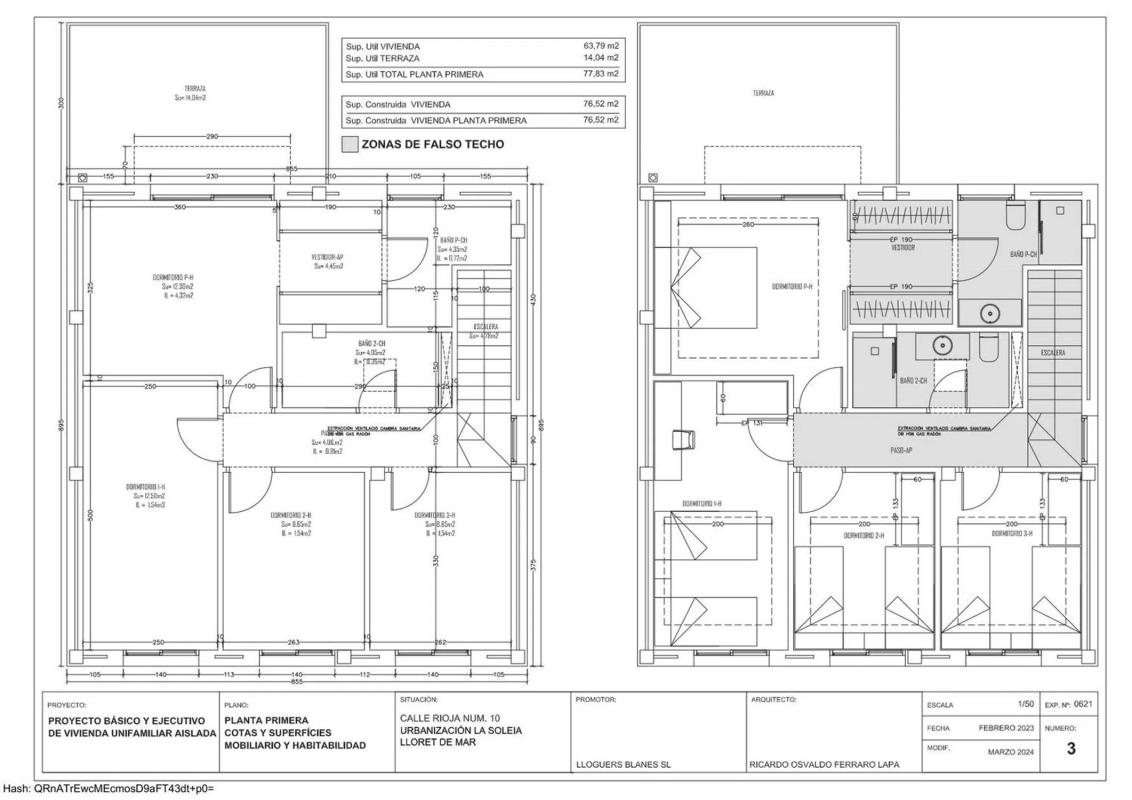 Obra nueva La Rioja 10 en Lloret de Mar (Revista) plan 3
