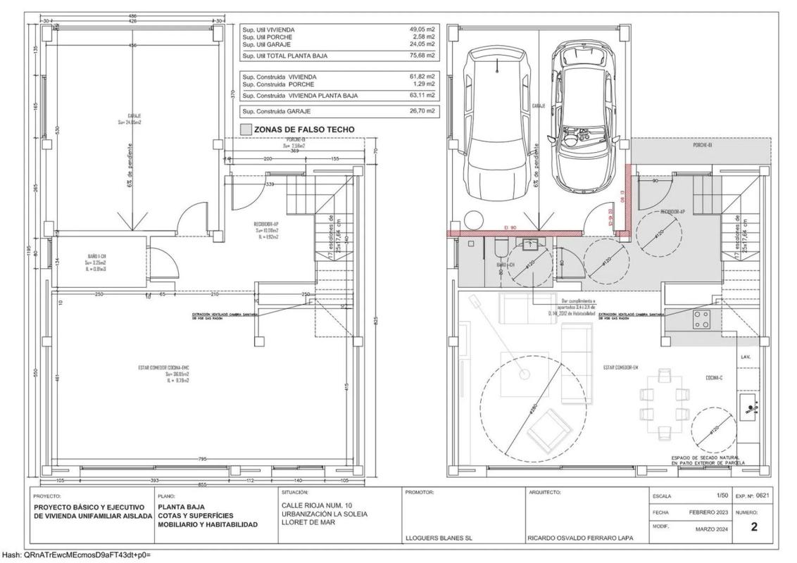 Obra nueva La Rioja 10 en Lloret de Mar (Revista) plan 4