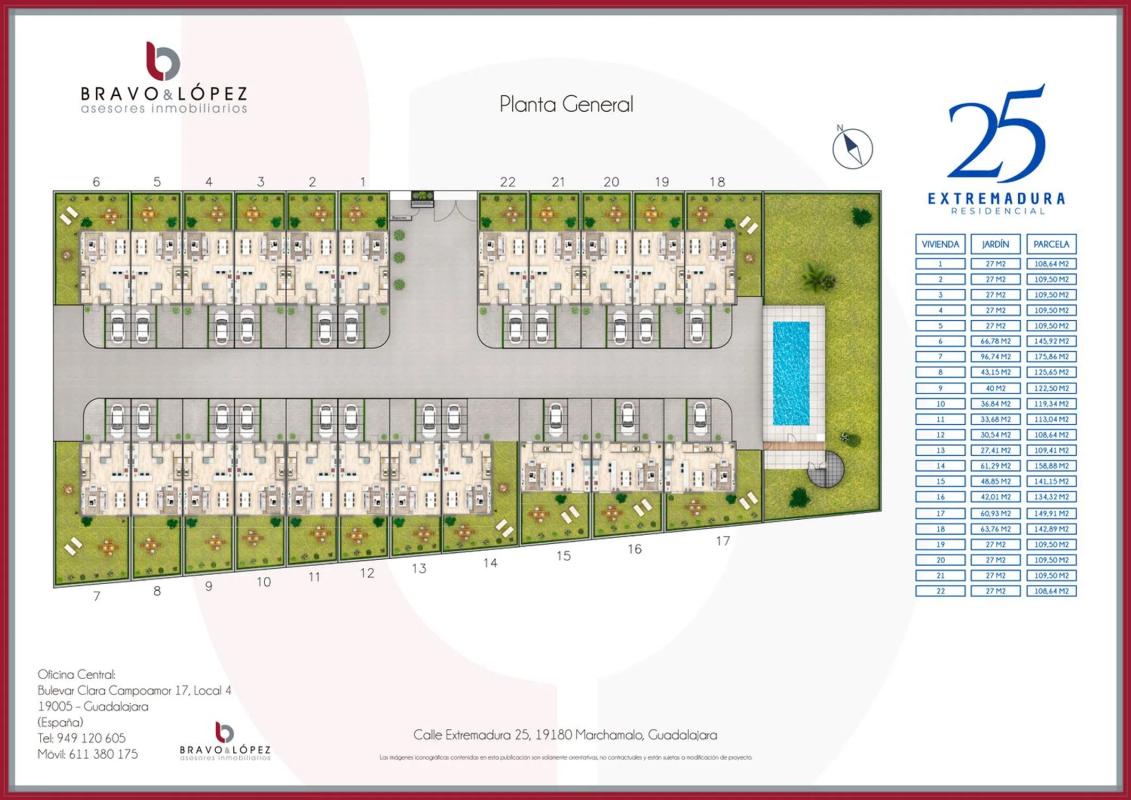 Venta de chalet adosado en Extremadura, 25 , Marchamalo plan 1