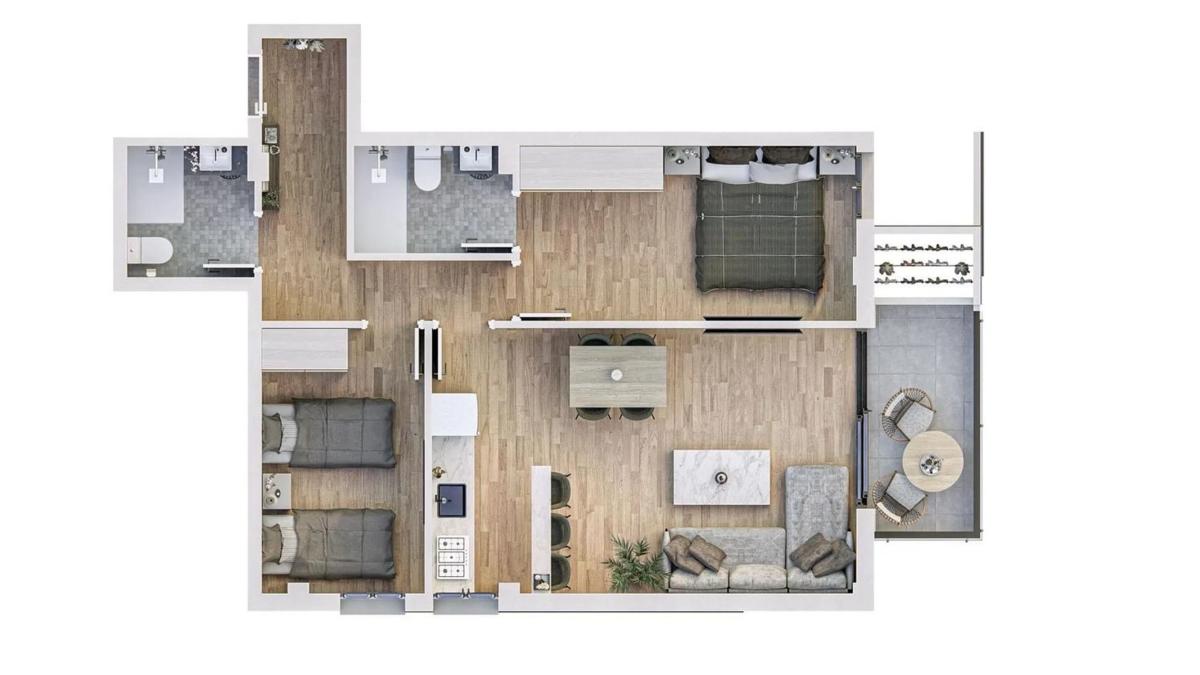 Продажа квартиры на Pasaje Las Lagunillas, 6, Хаэн
plan 2