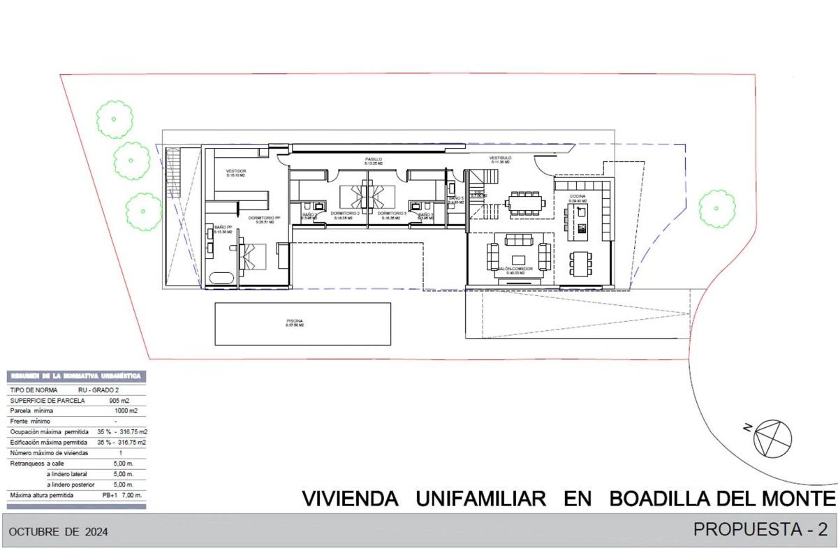 Новостройка Chalet independiente en Parque Boadilla в Боадилья дель Монте plan 3