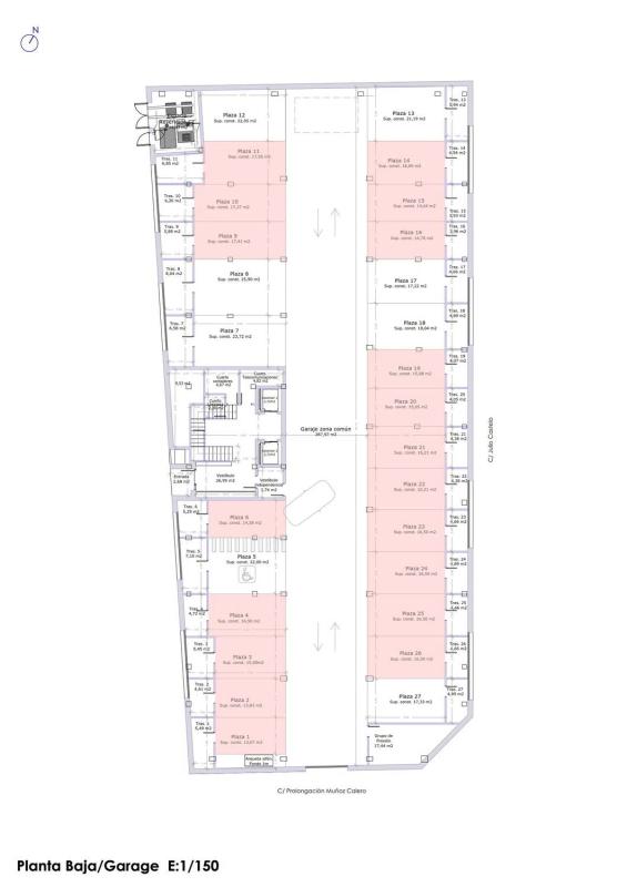 Obra nueva Calle Julio Castelo en Águilas (Revista) plan 1