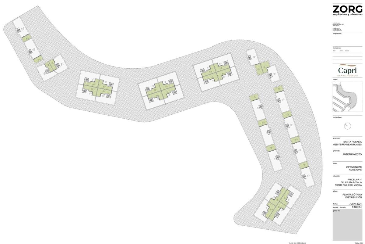 Obra nueva Capri Santa Rosalia Villas en Torre-Pacheco (Revista) plan 1