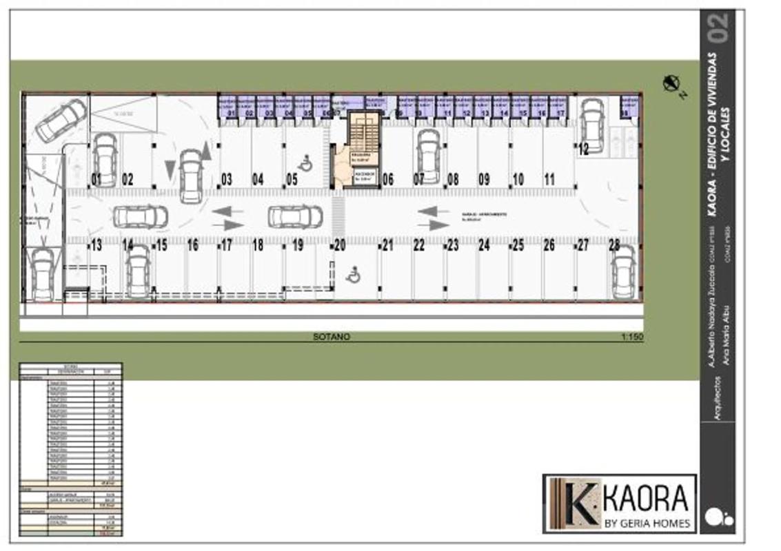 Obra nueva Edificio Kaora en Arrecife (Revista) plan 1