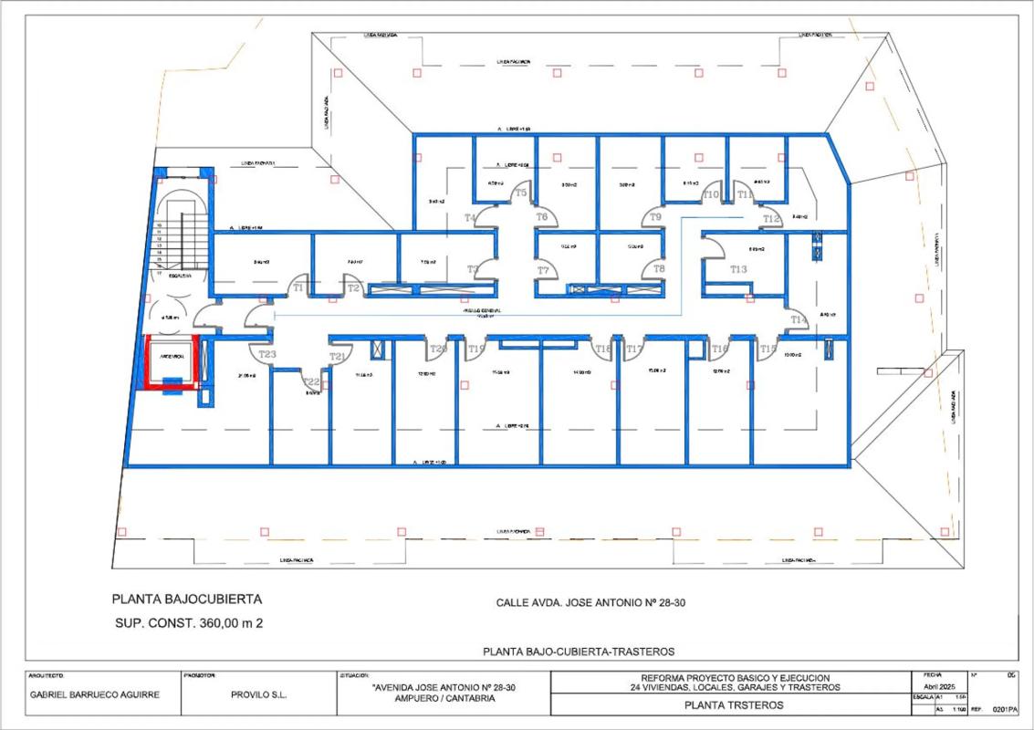 Obra nueva Edificio Amporium en Ampuero (Revista) plan 3