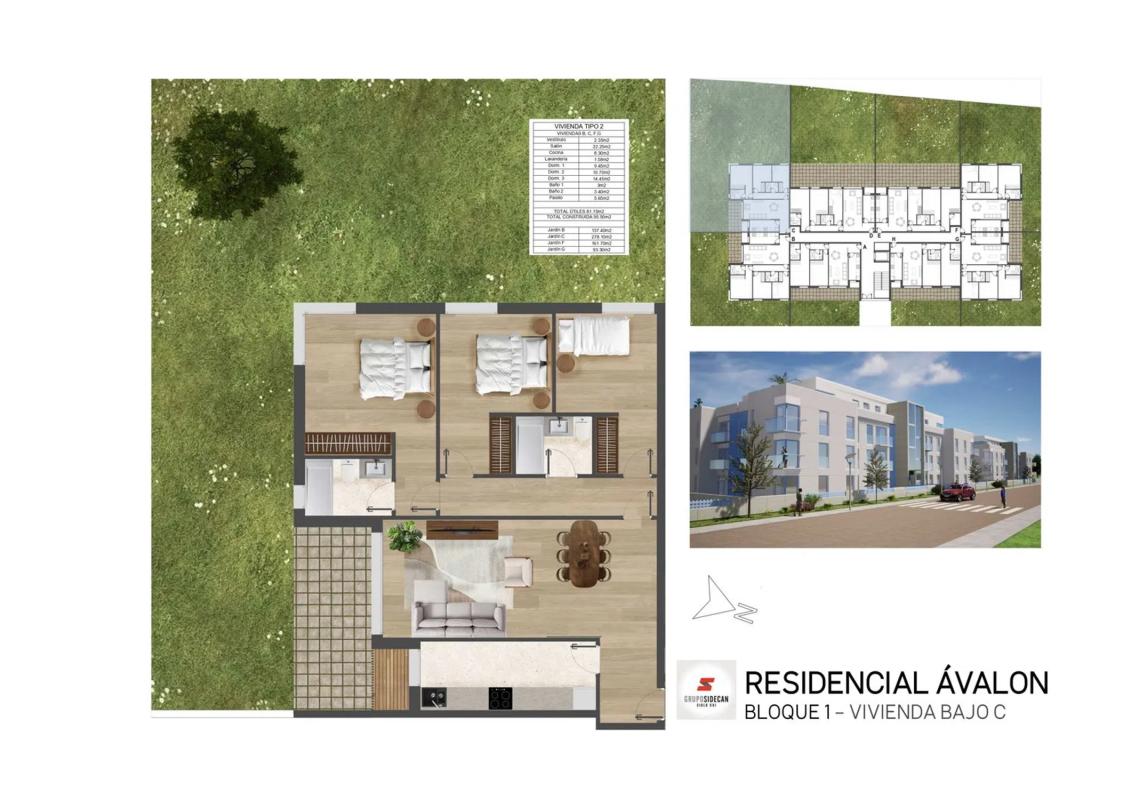Obra nueva Residencial Ávalon en Santa Cruz de Bezana (Revista) plan 1