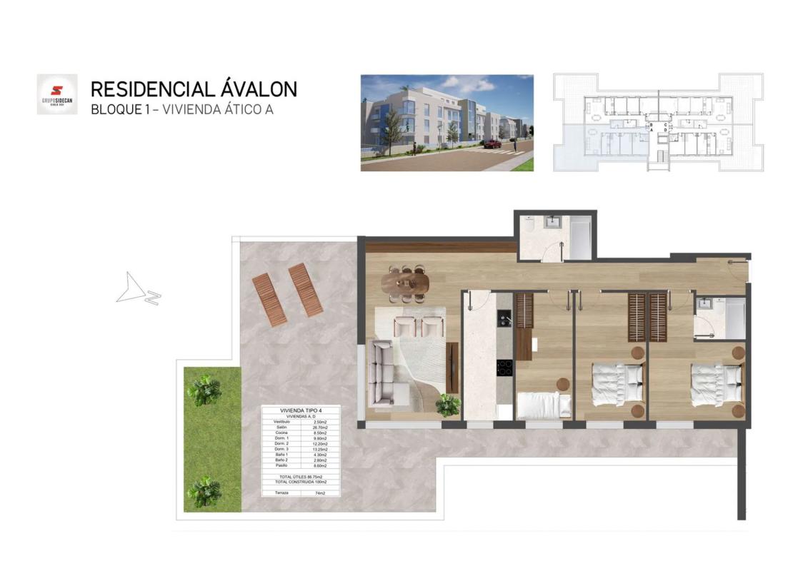 Obra nueva Residencial Ávalon en Santa Cruz de Bezana (Revista) plan 9