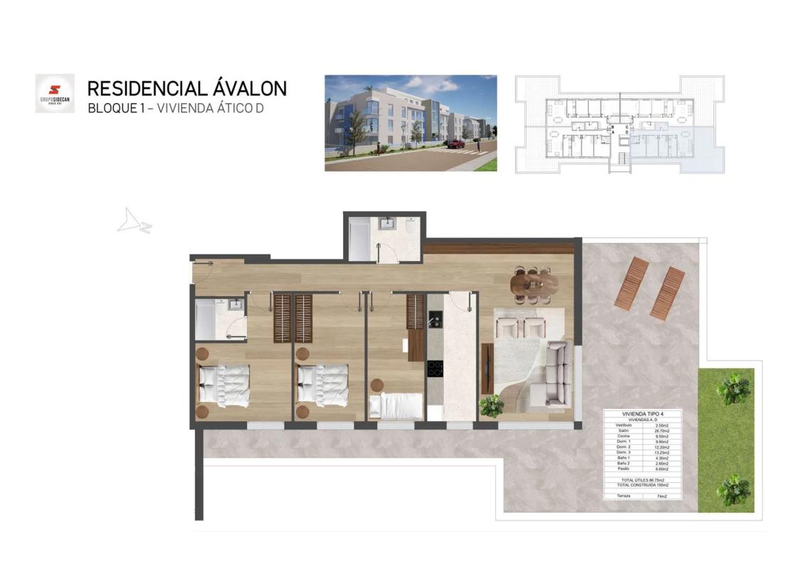 Obra nueva Residencial Ávalon en Santa Cruz de Bezana (Revista) plan 10