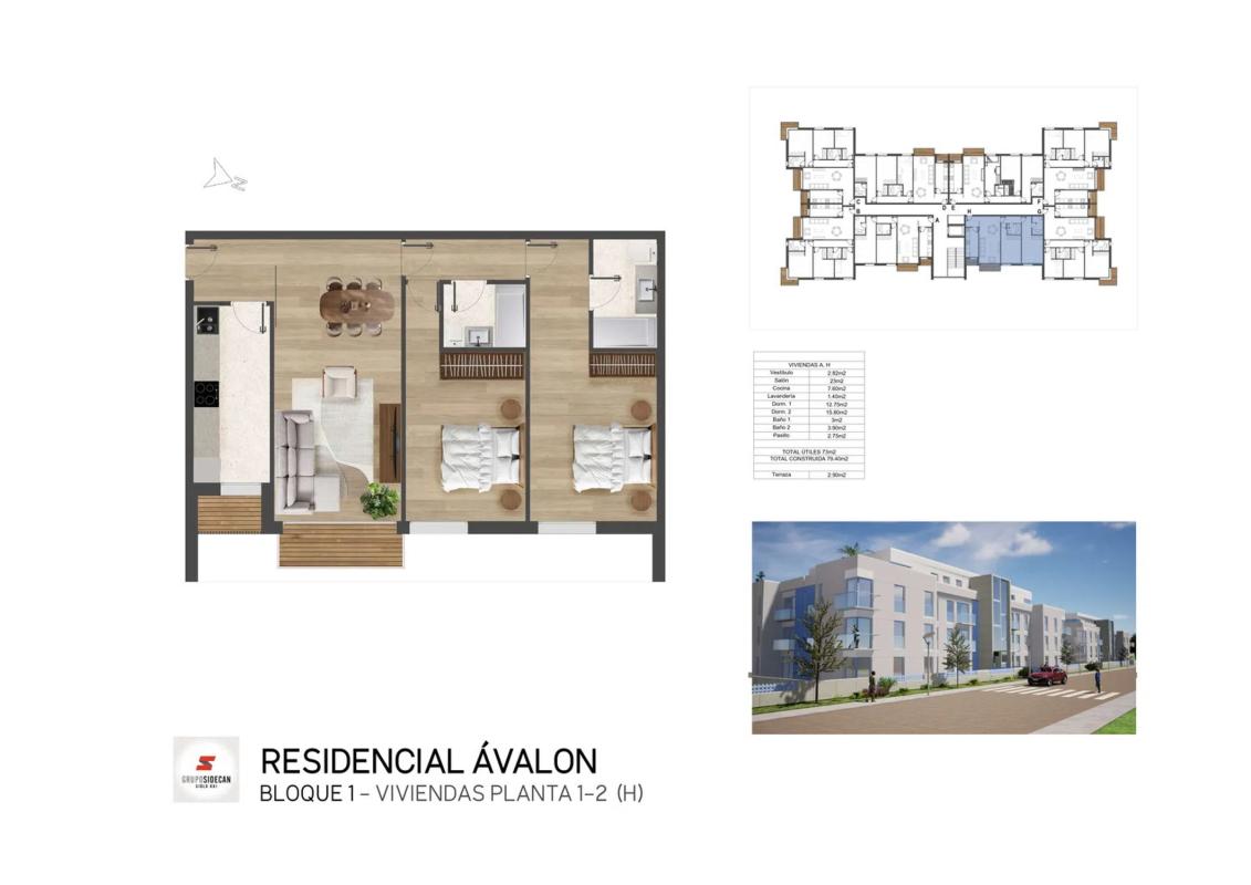 Obra nueva Residencial Ávalon en Santa Cruz de Bezana (Revista) plan 13